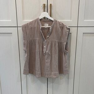 Wilfred Taupe Sleeveless Blouse